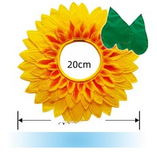 웃긴 마스크 운동회 졸사 모자 해바라기 가면 관종템, 1개, 70cm 그린 장갑 맞춤 제작