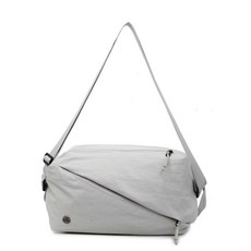 極簡瑜伽健身運動包單肩輕便斜挎包時尚揹包大容量新款休閒雙肩包, 灰色, 1個