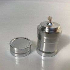 빈티지 오일 램프 심지 랜턴 미니 알루미늄 합금 정원 실험실 홈 조명, Silver