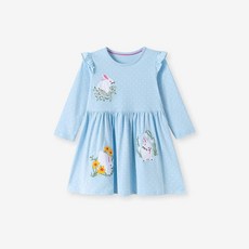 歐美風卡通女童連衣裙 春季兒童裙子