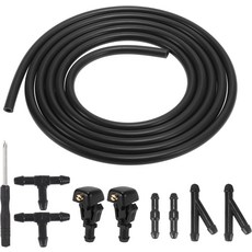 6pc 커넥터가 있는 포드 F50 22미터 윈드실드 워셔 호스용 X 오토호 전면 노즐 키트가 3W7Z7603AA를 대체