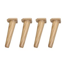 가온스토어 원목 테이블 식탁다리 책상다리 150mm, 4개, 네추럴