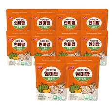 베베스트 처음먹는 칼슘 현미팝, 10개, 20g, 단호박