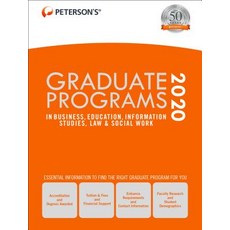 Graduate Programs in Business Education Information Studies Law & Social Work 2020 Hardcover, Peterson's