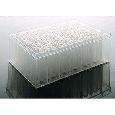 아조타 1ml 96웰 딥 웰 플레이트 V-바닥 원형 멸균 5개pk, 아조타 1ml 96웰 딥 웰 플레이트 V-바닥 원형 멸