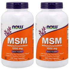 NOW Foods MSM素食膠囊 1000mg, 240顆, 2罐