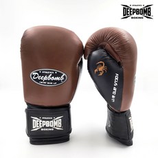 DEEPBOMB 拳擊手套 真皮拳套 咖啡色, 1個