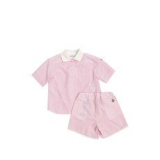 몽클레르 앙팡 스트라이프 칼라 탑