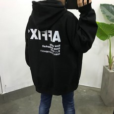 Street J 英文印花連帽長袖T恤