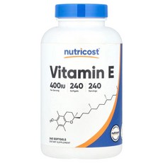 Nutricost 비타민E 180mg(400IU) 소프트젤 240정 NCS-67956, 1