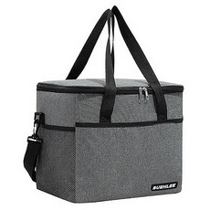 25L大容量側背保溫保冷袋，野餐露營保溫箱，保冰袋/保鮮袋，台灣出貨, 10L/加厚鋁箔＋防潑水-灰