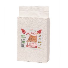 LA LA CAT 香閣裡拉 松木凝結貓砂 2.0mm細粒 添加絲蘭 除臭超凝結 SGS認證 2.3kg, 1包, 原味