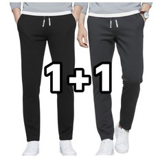 어반네이비 남자 겨울 바지 기모 작업복 트레이닝 1+1