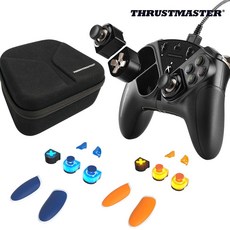트러스트마스터 eSWAP X PRO 컨트롤러 게임패드 / 크리스탈 LED 컬러팩 / T-case 파우치 (엑스박스 XBOX/PC용/공식수입정품 판매처 에이투비 확인 후 꼭 구매요), 오렌지, 1개