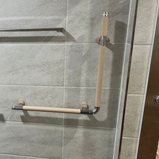 (공식 판매사) 국산 L자 알루미늄 고급 안전손잡이 CP660 66cm/60cm 세비앙 화장실 변기 친환경 안전바 실리콘손잡이 노인 장기요양 복지용구 실버용품 요양등급 어르신용품, 1개, 베이지