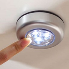 붙이는 건전지간이등 LED미니조명 부착식 간이등, LED 터치램프