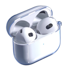 행운성무역 에어팟 3세대 프로2 투명 하드케이스 클리어케이스, 1개