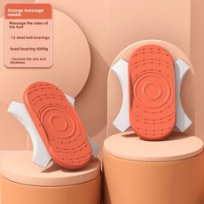 홈피트니스 코어 트레이닝 허리 트위스트 운동기구 듀얼 페달 회전 플랫폼 운동 디스크, 01 orange