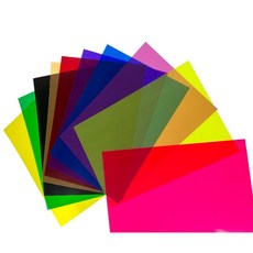 A4 셀로판 필름 두꺼운 셀로판지 PVC 0.3mm, 3레드