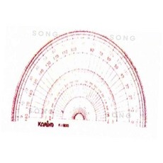 템플렛 반원분도기 15CM 수학각도기