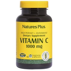 Natures Plus 維他命C素食膠囊 1000mg, 1罐, 90顆