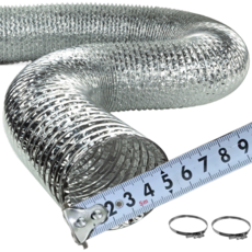 덕트몰 A-50 알루미늄 덕트 호스 지름 50mm 길이 고정용 밴드 2EA 기본구성
