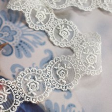 자투리 TR레이스 해바라기사랑 백아이보리, 1개