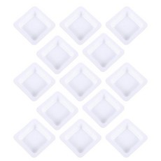 50pcs 무게 사각형 실험실 플라스틱 트레이 7ml 정전기 방지 비 스틱 무게 보트 일회용