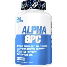 EVLUTIONNUTRITION Alpha GPC素食膠囊, 1個, 60入, 60顆