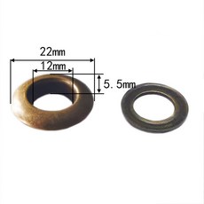 10 세트 와셔 액세서리 LEATHERCRAFT 벨트 DIY 금속 가방 신발 구멍 도구 태그 그로밋 펀치가있는 12MM