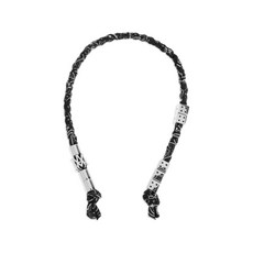 아미리 브레이디드 로고 다이스 키체인