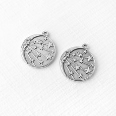 비즈아이 [8-055-08]써지컬스틸 펜던트 어린왕자코인 19x22mm 1개