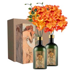 라플로리아 꽃 디퓨저, 2개, 500ml, S6.다시한번힘내요향/C3.수국(중)-L12/오렌지