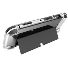 Switch OLED 分體式水晶保護殼 NS OLED保護殼 高透防刮保護套, 透明, 1個, Switch OLED水晶殼