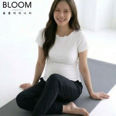 블룸마터니티 러블리 코지 임산부 반팔 요가티셔츠