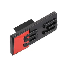 3D ABS 자동차 전면 그릴 엠블럼 스티커 장식 개조 액세서리 S 배지 (아우디 S3 S5 S4 S6 S7 S8 로고 자동, 03 black S3