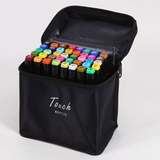 마카펜 세트 드로잉 트윈 컬러 디자인 마카 일러스트 마커펜, 1개, 40색