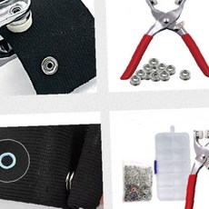 가방 옷수선 똑딱이 스냅단추 펀칭기 수선도구 리폼 단추케이스 수공예, 1개, 스냅단추펀칭기