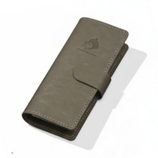 봄밤 슬림 가죽 바인더 미니수첩 노트 버클형, 1개, 토프베이지