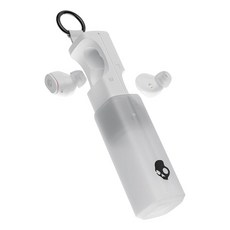Skullcandy 스컬캔디 Dime 360 무선 이어버드 블루투스 헤드폰 소음 차단 핏 최대 28시간 배터리 아이폰호환 안드로이드용 마이크 클립으로 어디서나 쉽게 휴대할 수, Bone