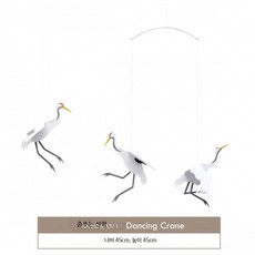 천사 모빌 세트 6명의천사 북유럽 소품 천장 인형 인테리어 우드 감성 장식품, 1개, E_선학 장식