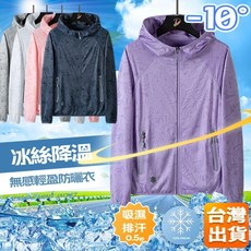 UPF50 防曬衣 - 防紫外線冰絲連帽涼感薄外套