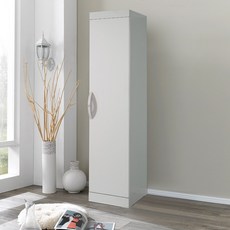 솜씨방 심플 친환경 E0 400 틈새옷장 (이단봉형) 낮은 신혼부부 원룸, 화이트