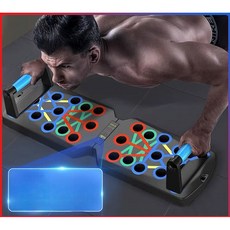 新款陞級俯臥撐支撐架挺身闆贈止滑墊，多功能伏地挺身訓練板，可折疊胸肌腹背肌訓練器材, 不計數款【30握距】舒適握把+底墊,【多功能健身板】健身教練推薦款