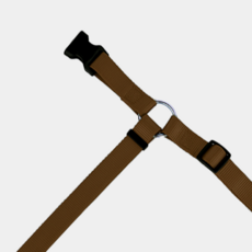 하웃 차량용 자동차 반려동물 강아지 안전 벨트, 브라운, 1개, 헤드레스트형