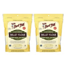 밥스레드밀 맷돌 제분 기장 분말 가루 홀그레인 Millet Flour 567g x2개