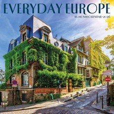 (英文圖書)Everyday Europe 12 X 12 Wall Calendar Spiral, Willow Creek Press Calendars, 英文, 螺旋裝訂