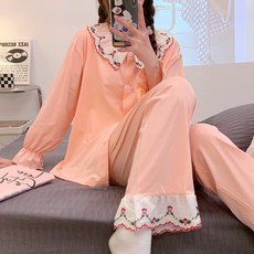 봄여름 모달 골지 임신기 산후조리 수유 잠옷 임산부 실내복 세트