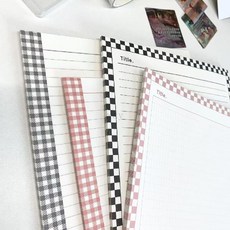 棋盤格子B5拍紙本簡約便籤本草稿紙素材信紙留言本摘抄學生, 1個, B5棋盤格子拍紙本【30張/本】,隨機1張【非1本】, 30