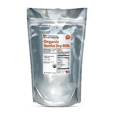 누만나 프리미엄 유기농 분유 (무지방) 40회 제공 파우치 Numanna Organic Non-Fat Milk Powder – USDA Certified Hormone-Free, 1팩, 1개